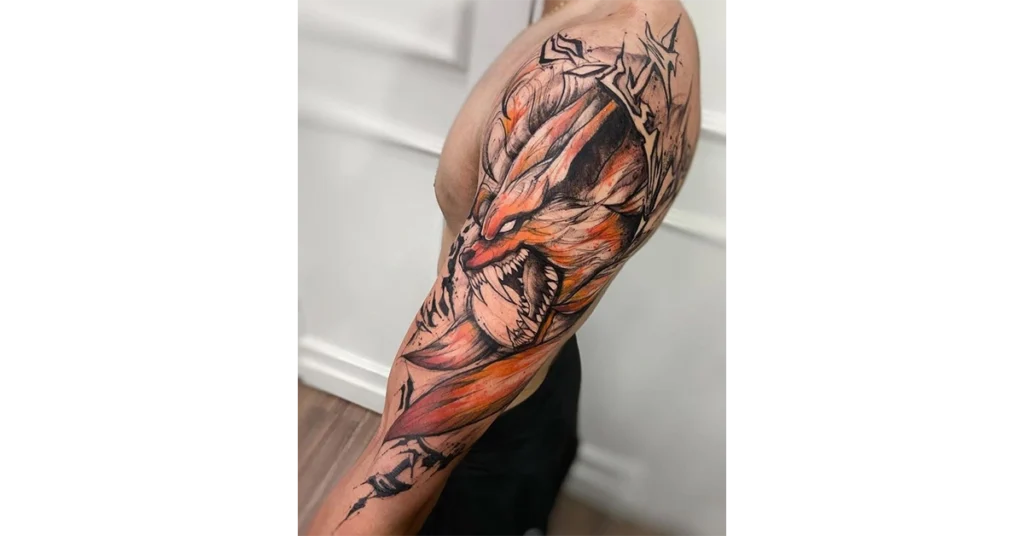 Wolf Naruto tattoo