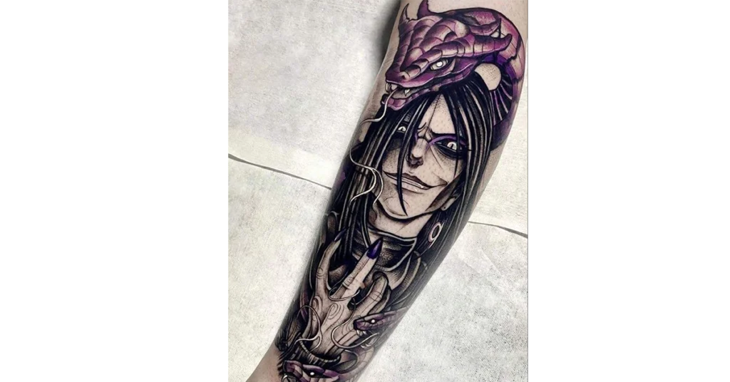 Orochimaru tattoo arm