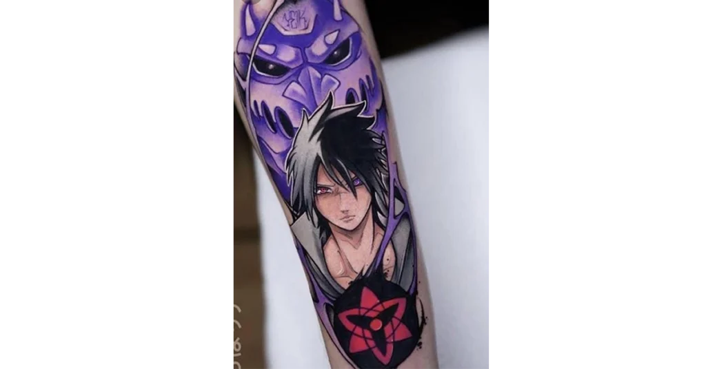 Sasuke Uchiha tattoo arm