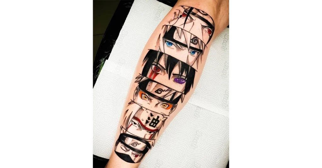 One of my favorite Naruto tattoos. I love these super zoomed panels. Anyone  down for a One piece or demon slayer version?? NOW BOOKING JA... | Instagram