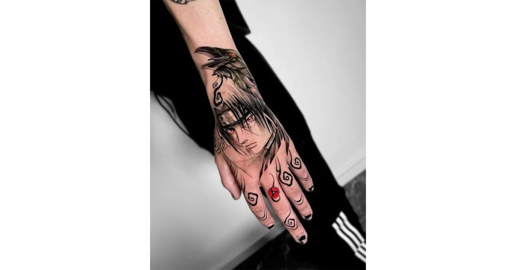 naruto Raven Hands tattoo