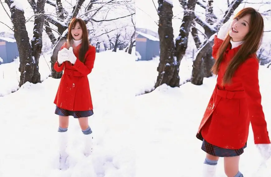 Red Winter japanese fashion
