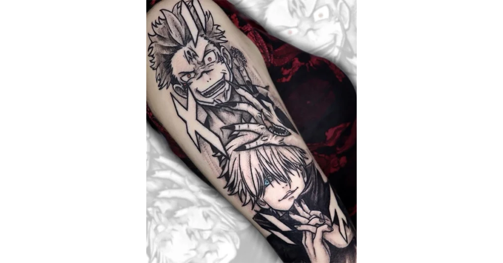 Jujutsu Kaisen Sukuna anime tattoo