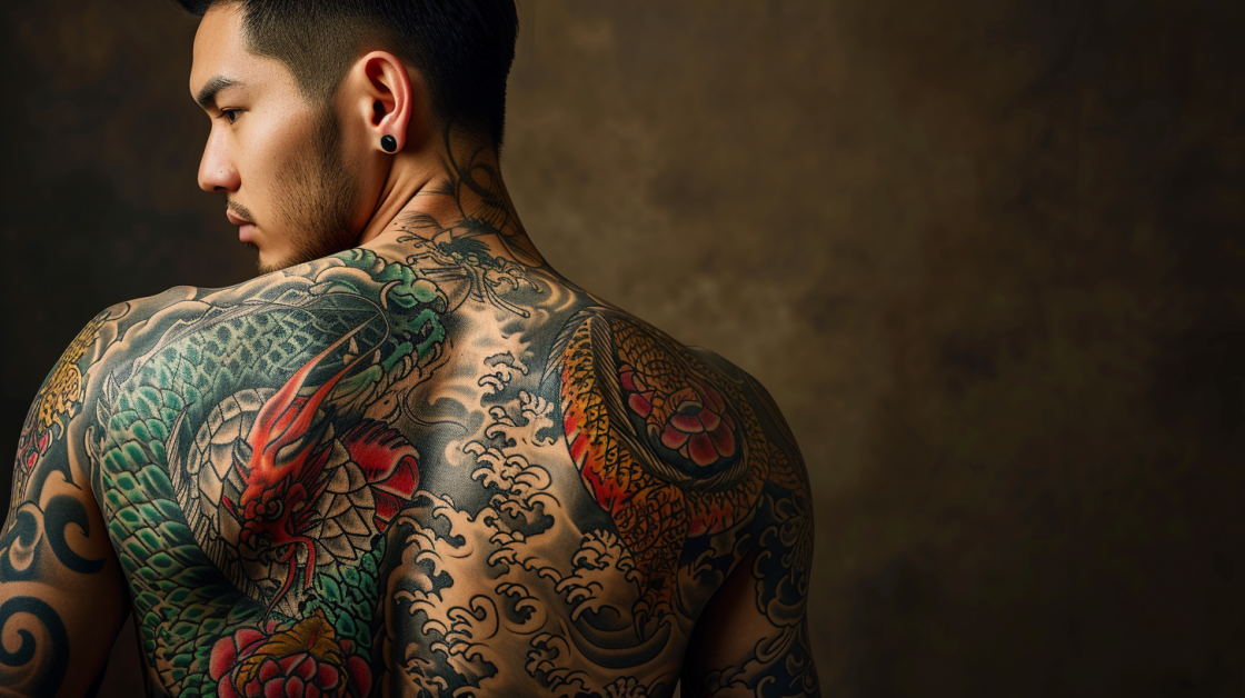 Stylish Full Back American Traditional Temporary Tattoo For Men, Women,  Couples Flower, Grass, Fish Art Large Body Design Ideal For Boys, Girls,  And Lovers Item #230621 From Huo04, $10.5 | DHgate.Com