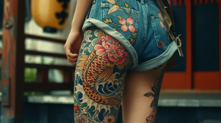 japanese leg tattoos