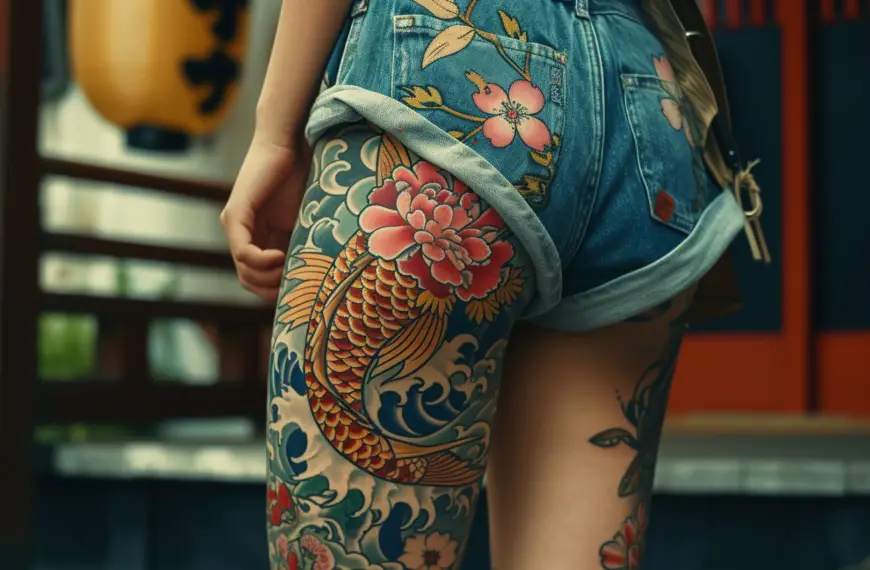 japanese leg tattoos