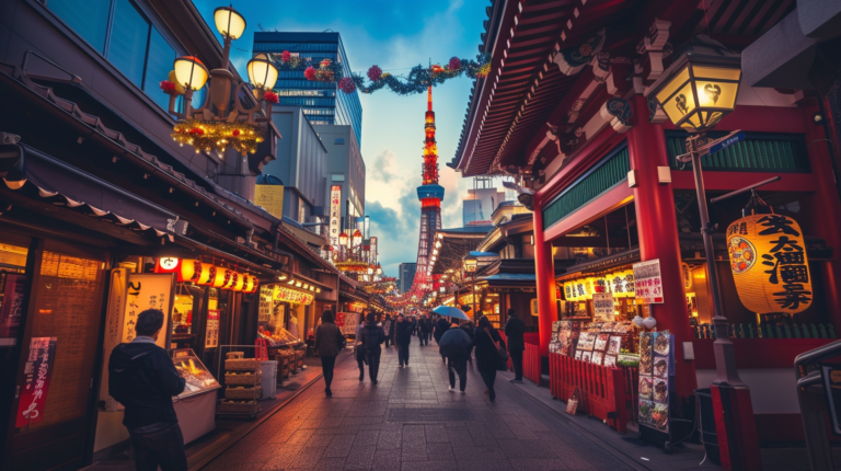 tokyo dinner by night in a japanese modern atmosphere