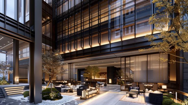 Hotel Monte Hermana Tokyo: Experience Luxury 2024! 13 Hotel Monte Hermana Tokyo with a nice room with chairs and tables