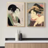 Vintage Japanese Geisha Oriental Canvas Painting Wall Art Pictures Japanese Woman Retro Poster And Prints Home 2