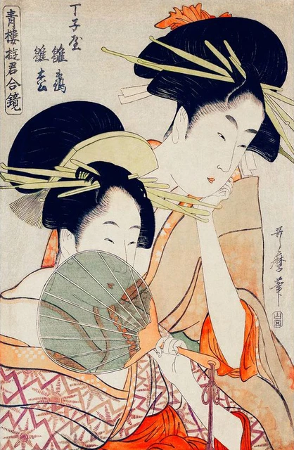 Vintage Japanese Geisha Oriental Canvas Painting Wall Art Pictures Japanese Woman Retro Poster And Prints Home.jpg 640x640 10