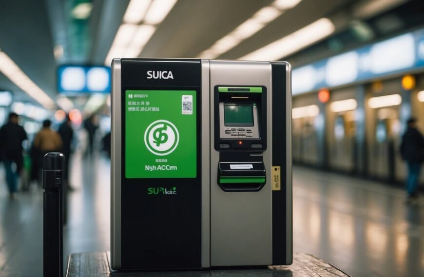 Suica Card Japan with an machine for suica cards