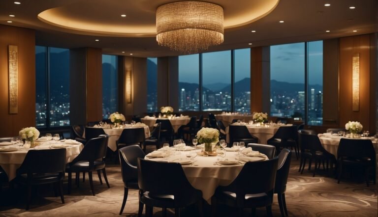 Your Stay at Hotel Nikko Osaka with a room with tables and a beautiful view