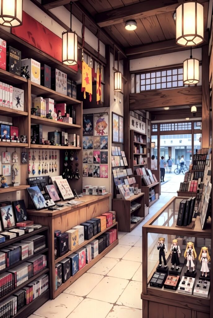 Anime Merchandise Japan: Must-Haves for Every Fan 2026! 2 A Japanese anime store filled with colorful merchandise and character figures.