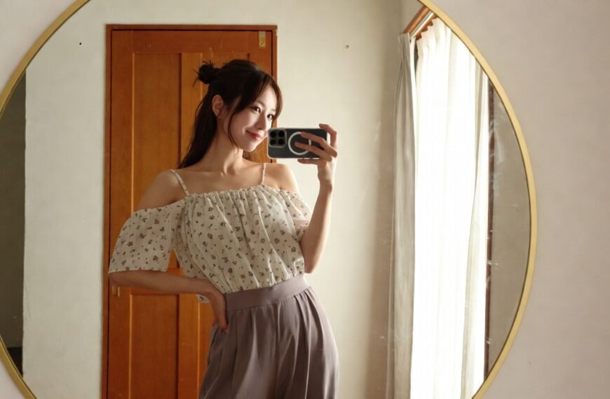 japanese women soft spring layering