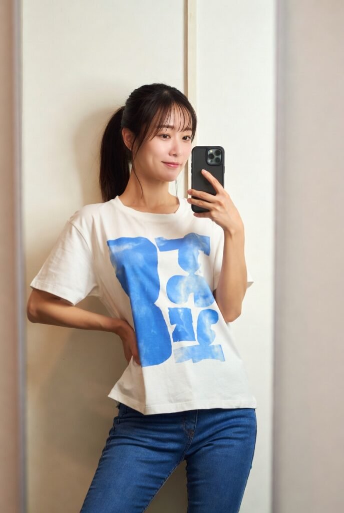 Japanese Women Everyday Denim Outfits: 3 Casual & Clean Looks 2026! 3 Download 42