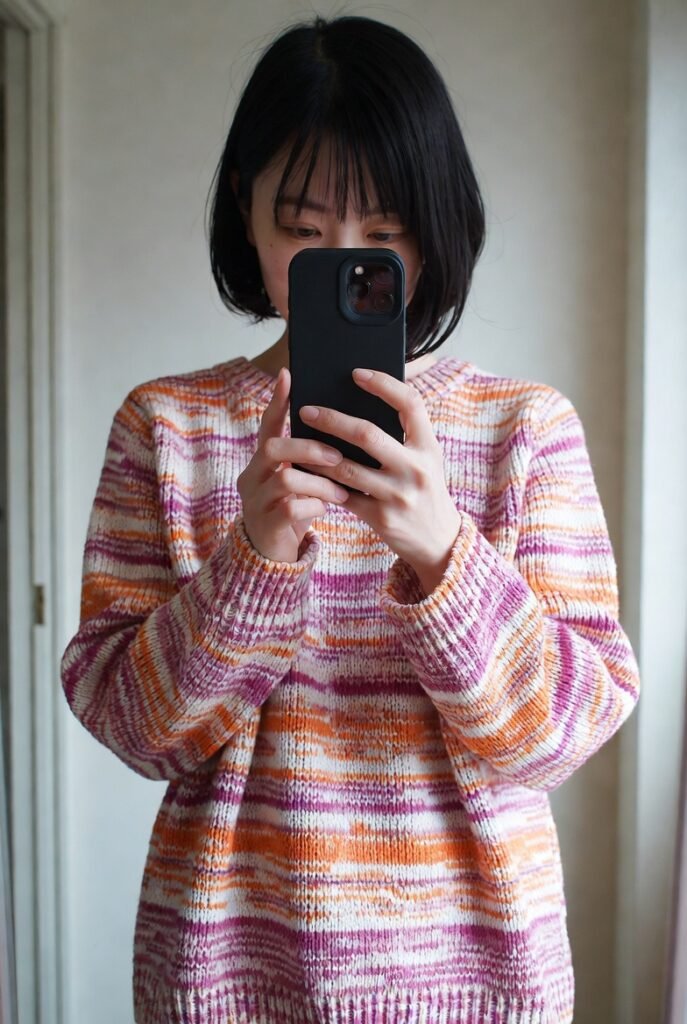 japanese women autumn knitwear