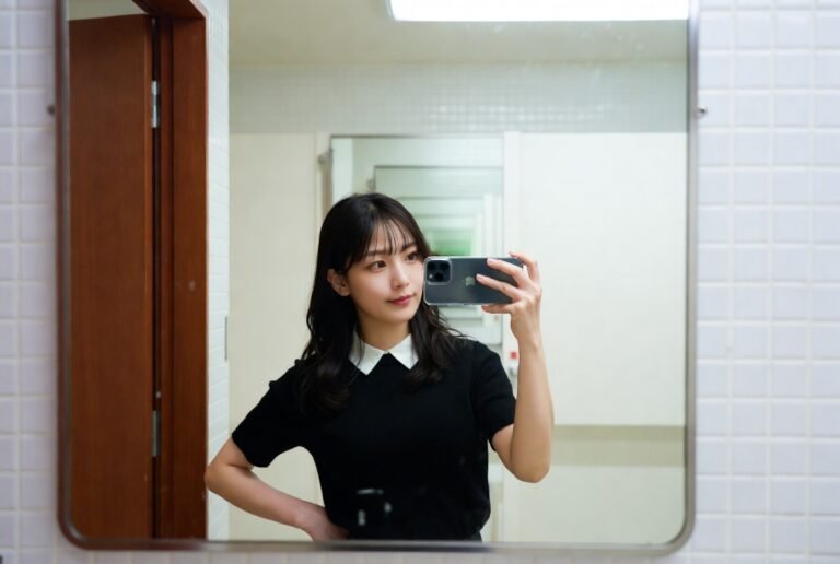 japanese women spring midi skirt outfits